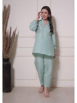 SURABHI ARYA - Mint Green Embroidered Co-Ords