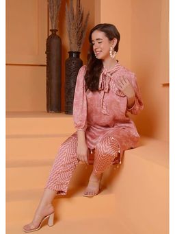 SURABHI ARYA - Onion Pink Printed Co-Ords