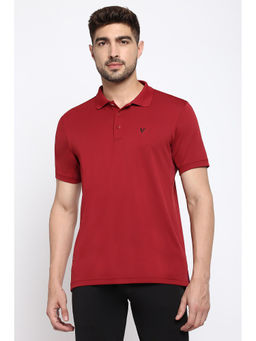 Van Heusen Innerwear - Performance Men 37.5 Technology & Dynamic Thermoregulation Air Polo T-Shirt - Wine