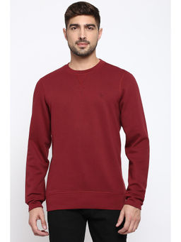 Van Heusen - Athleisure Men Ultra Soft & Crew Neck Sweatshirt - Wine