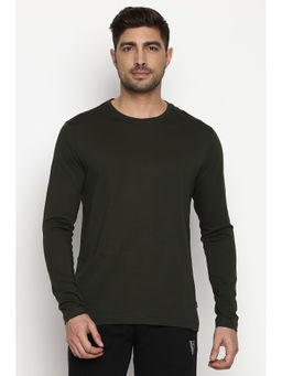 Van Heusen Innerwear - Athleisure Men Anti Bacterial & Smart Tech T-Shirt - Mountain Green