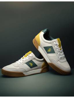 U.S. POLO ASSN. - REVER 2.0 Beige Stylish Casual Sneakers For Men