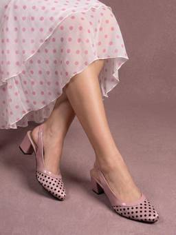 JODYHUB - Women Pink Synthetic Leather Heels