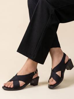 JODYHUB - Women Black Synthetic Heels