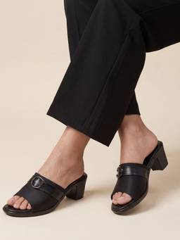 JODYHUB - Women Black Synthetic Heels
