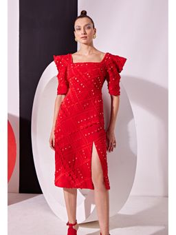 Vidhi Wadhwani - Ola Red Dress