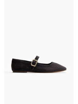 H&M - Women Grey Mary Jane Ballet Flats