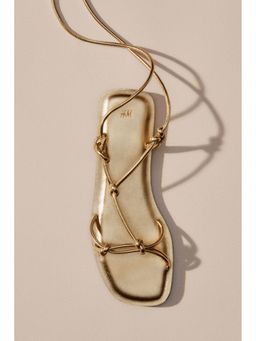 H&M - Women Gold Strappy Sandals