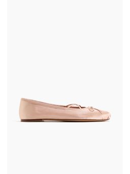 H&M - Women Pink Satin Ballet Flats