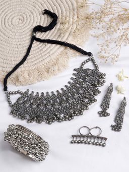 Teejh - by Joker and Witch Chiti Silver Oxidised Jewelry Gift Set