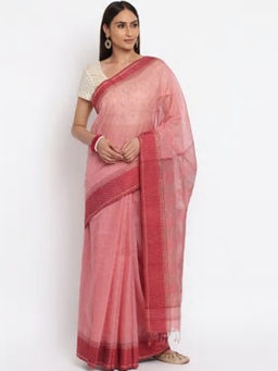 Fabindia - Cotton Silk Maheshwari Stitched Sari