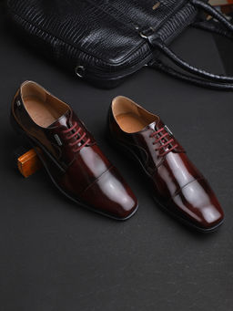 EZOK - Brown Cap Toe Leather Derbies