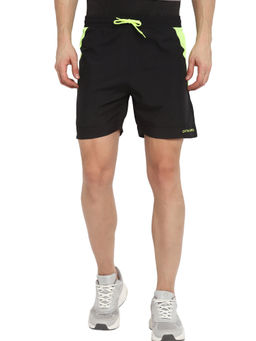 Off Limits - Men Black Pol Cns Mesh Shorts