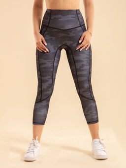 Nykd by Nykaa - Nykd All Day High rise Trendsetter Printed Legging-NYK300 Camo
