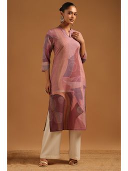 Soch - Multi-Color Abstract Three Fourth Sleeves Kurta