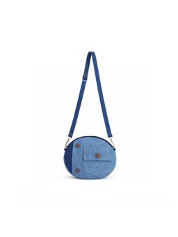 THE PURANI JEANS - Denim Round Button Sling Bag