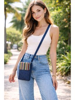 THE PURANI JEANS - Jute Denim Earthy Sling Bag
