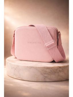 VIAJECITO - Pink Solid-Plain Handbags (XL)