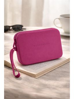 VIAJECITO - Pink Solid-Plain Clutches
