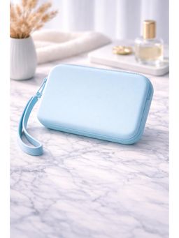 VIAJECITO - Blue Solid-Plain Clutches
