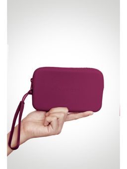 VIAJECITO - Pink Solid-Plain Clutches
