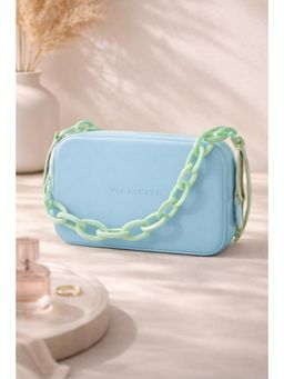 VIAJECITO - Blue Solid-Plain Sling and Cross bags