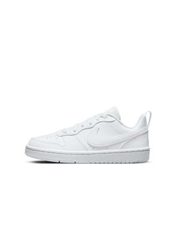 Nike - Court Borough Low Recraft Big Kids White Basketball Shoes