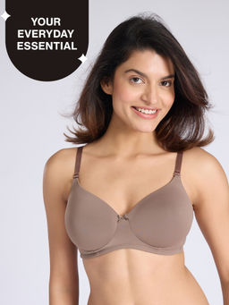 Nykd by Nykaa - Multiway Padded Non-Wired T-Shirt Bra for a Naturally Rounded Shape NYB480 Cedar