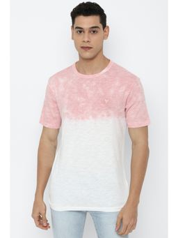 American Eagle - Men Pink Super Soft Slub Icon Dip-dye T-Shirt