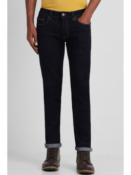 Peter England - Men Blue Dark Wash Low Skinny Fit Jeans