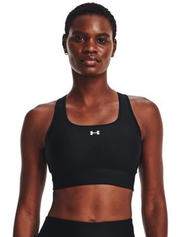 Under Armour - Black UA Crossback Longline Sports Bra