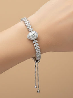Anoree - Leo Tennis White Bracelet