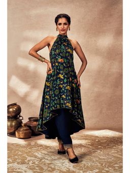 Masaba - Blue Tropical Kurta with Pant (Set of 2)