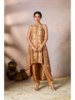 Masaba - Beige Traveller's Palm Kurta with Pant (Set of 2)