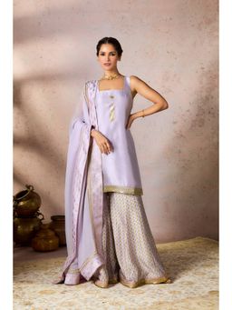 Masaba - Lavender Pixie Dust Sharara with Kurta and Dupatta (Set of 3)
