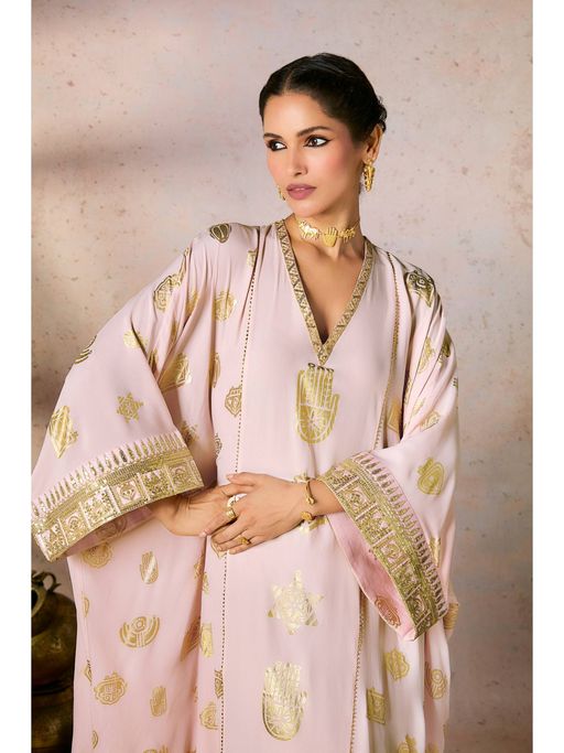 masaba pink dress Pink Pirouette Picnic Midi Dress