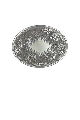 Kemo Sabe - Large Oval Shield Belt Buckle