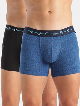 Jockey - M100 Men Marvel Avengers Cotton Trunk-Classic Blue and Black (Pack of 2)