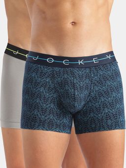 Jockey - M100 Men Marvel Avengers Cotton Trunk-Navy and Monument (Pack of 2)