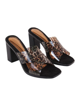 Catwalk - Beige Animal Print Heels
