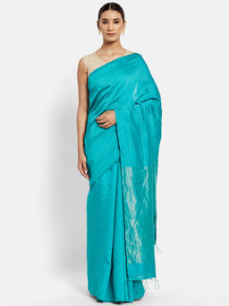Fabindia - Modal Woven Zari Line Sari without Blouse
