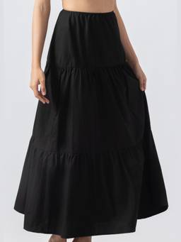 NEF'S Finds - Black Midi Heidi Skirt