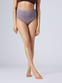 FEIER - Lavender Solid/Plain Classic Logo Flex Brief Panty