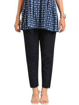 TWIN BIRDS - Deep Navy Women Cotton Pant