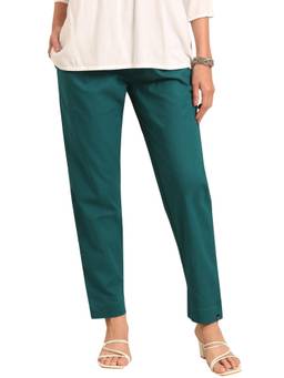 TWIN BIRDS - Teal Deal Women Cotton Pant