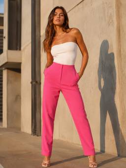 STREET 9 - Pink High Waist Trouser