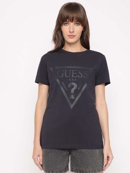 Guess - Grey Printed Regular Fit T-Shirt