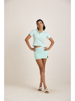 AVOCADO - Ice Blue Polo T-shirt & Skirt