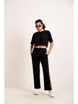 AVOCADO - Black Crop T-shirt & Trackpant