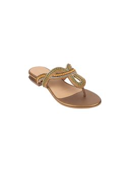 Metro - Women Gold Flats